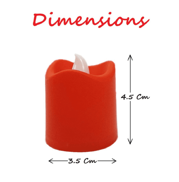 Dimensions of Curved LED candle