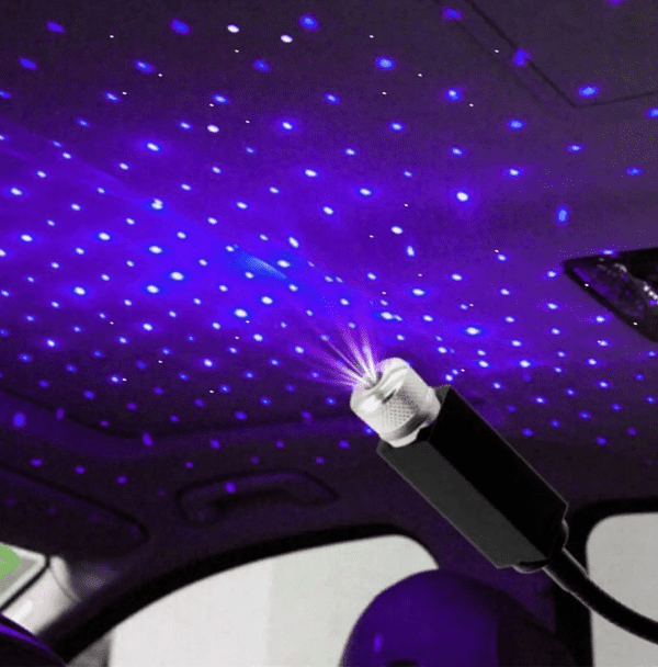 USB car light in purple