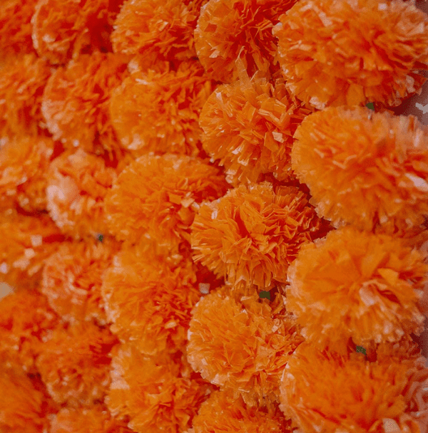 orange color garland