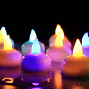 multicolor Floating candles