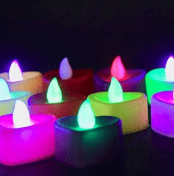 LED CANDLES IN HEART SHAPE